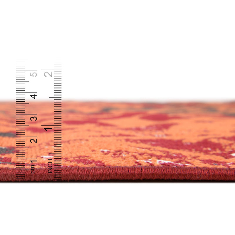 Geneva Terrace Collection Area Rug -  Morges Rectangle Rust Red  lifestyle 43