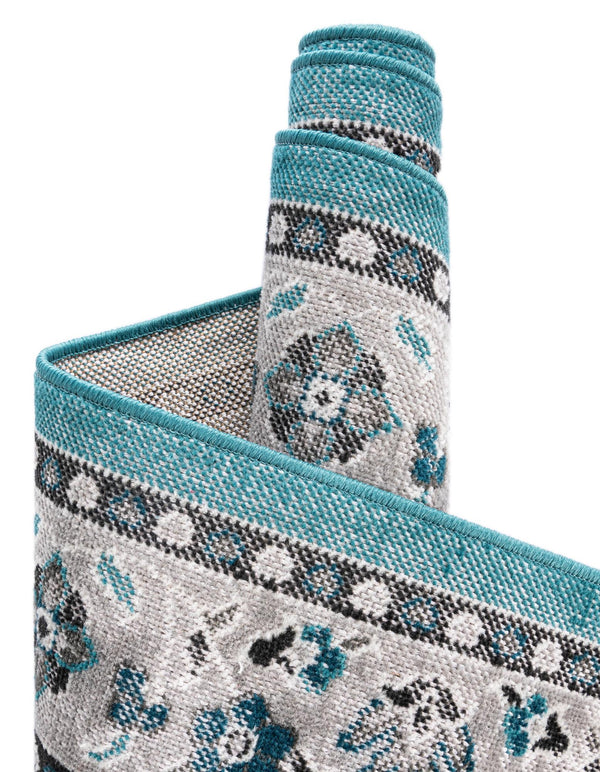 Geneva Terrace Collection Area Rug -  Yverdon Rectangle Blue  lifestyle 45