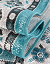 Geneva Terrace Collection Area Rug -  Yverdon Rectangle Blue  lifestyle 54