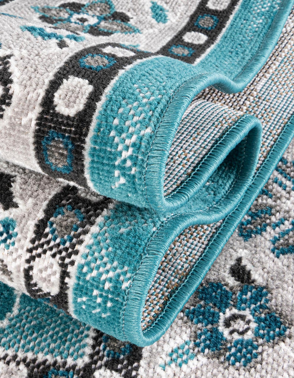 Geneva Terrace Collection Area Rug -  Yverdon Rectangle Blue  lifestyle 54