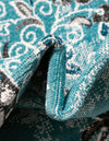Geneva Terrace Collection Area Rug -  Yverdon Round Blue  lifestyle 67