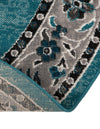Geneva Terrace Collection Area Rug -  Yverdon Round Blue  lifestyle 73