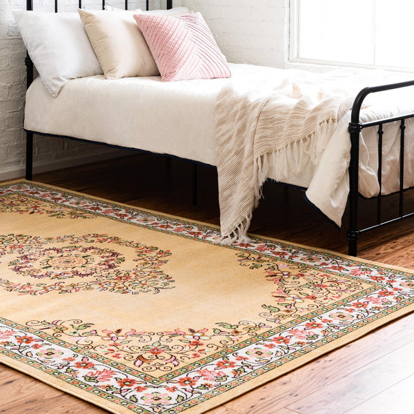 Geneva Terrace Collection Area Rug -  Yverdon Rectangle Yellow  lifestyle 7
