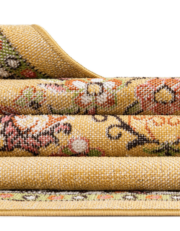 Geneva Terrace Collection Area Rug -  Yverdon Rectangle Yellow  lifestyle 48