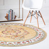 Geneva Terrace Collection Area Rug -  Yverdon Round Yellow  lifestyle 67