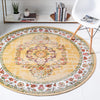 Geneva Terrace Collection Area Rug -  Yverdon Round Yellow  lifestyle 91