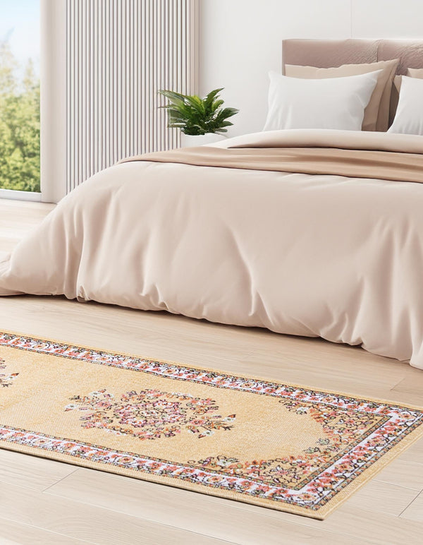Geneva Terrace Collection Area Rug -  Yverdon Runner Yellow  lifestyle 98