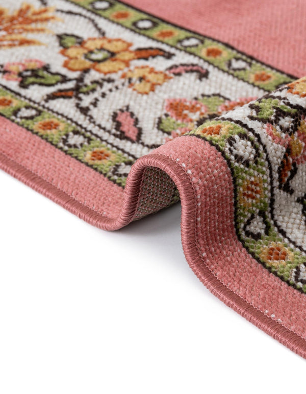 Geneva Terrace Collection Area Rug -  Yverdon Rectangle Rose  lifestyle 18