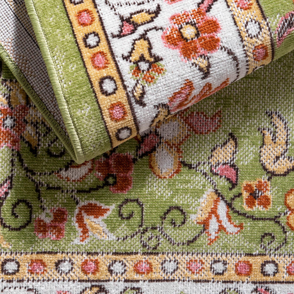 Geneva Terrace Collection Area Rug -  Yverdon Rectangle Green  lifestyle 14