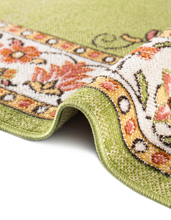 Geneva Terrace Collection Area Rug -  Yverdon Rectangle Green  lifestyle 49