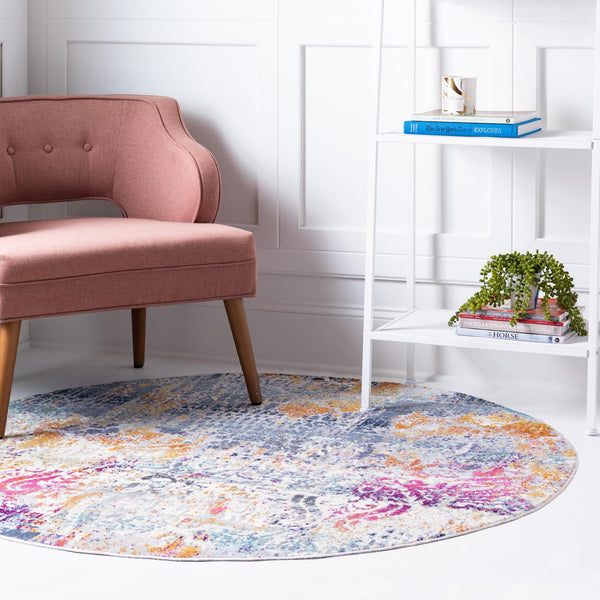 Santa Monica Sands Collection Area Rug -  Pacific Round Multi  lifestyle 24