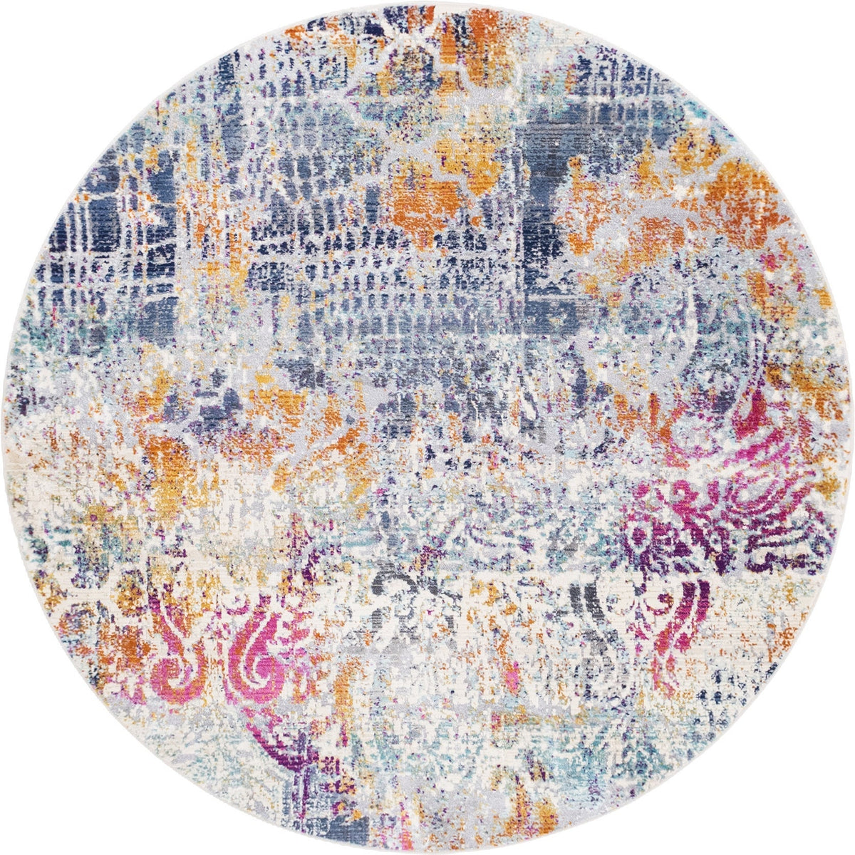 Santa Monica Sands Collection Area Rug -  Pacific Round Multi  lifestyle 25