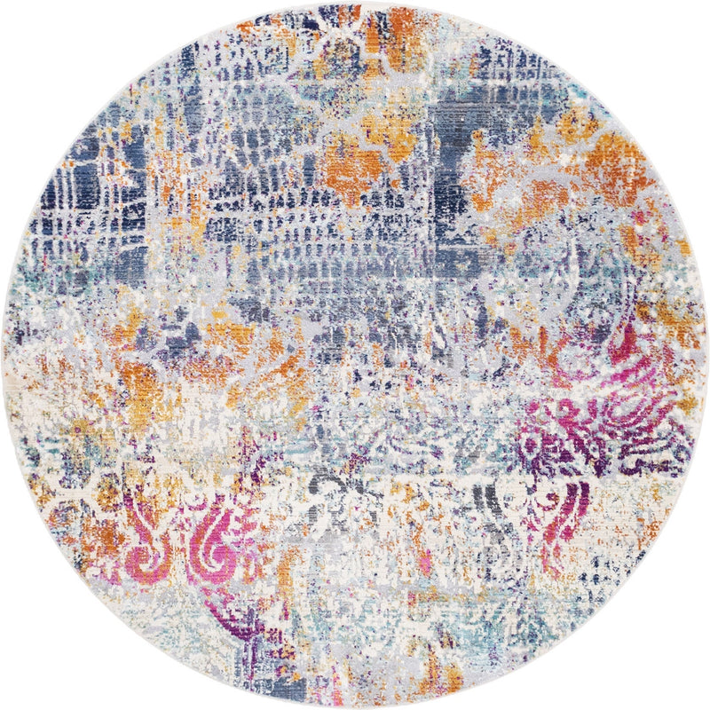 Santa Monica Sands Collection Area Rug -  Pacific Round Multi  lifestyle 25