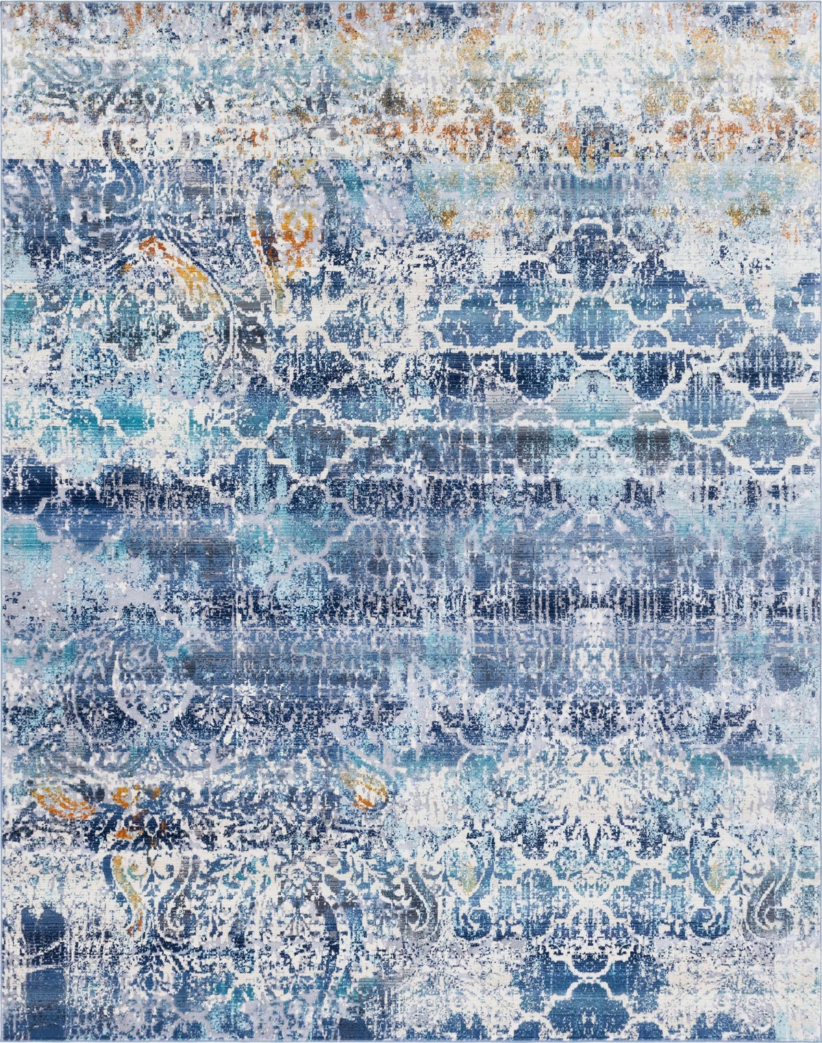 Santa Monica Sands Collection Area Rug -  Pacific Rectangle Blue  lifestyle 4