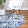 Santa Monica Sands Collection Area Rug -  Pacific Round Blue  lifestyle 31