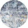 Santa Monica Sands Collection Area Rug -  Pacific Round Blue  lifestyle 21
