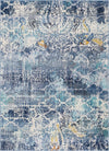 Santa Monica Sands Collection Area Rug -  Pacific Rectangle Blue  lifestyle 2