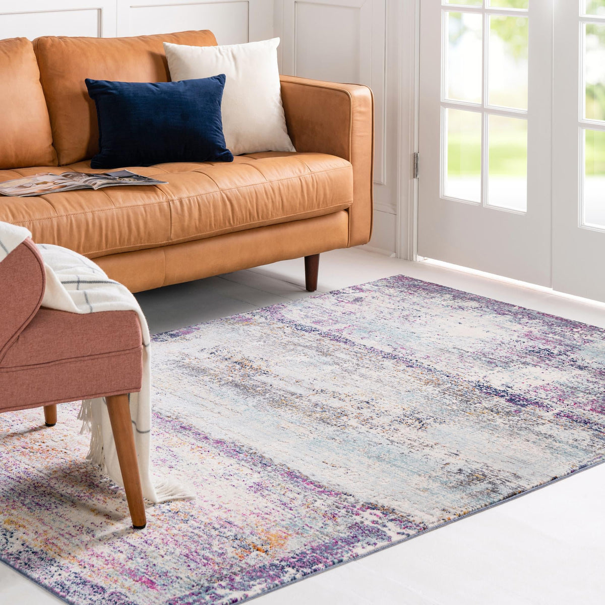 Santa Monica Sands Collection Area Rug -  Catalina Rectangle Multi  lifestyle 2