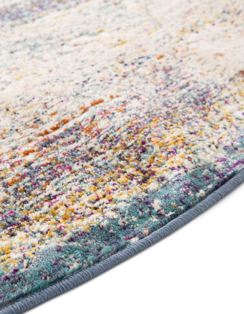 Santa Monica Sands Collection Area Rug -  Catalina Round Multi  lifestyle 19