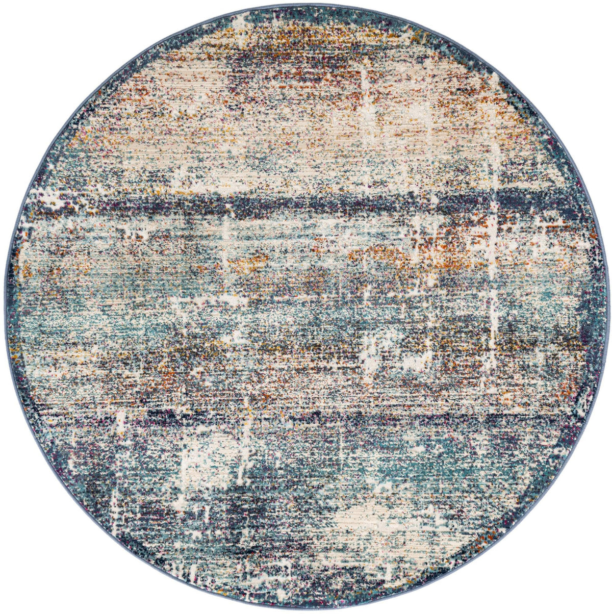 Santa Monica Sands Collection Area Rug -  Catalina Round Multi  lifestyle 9