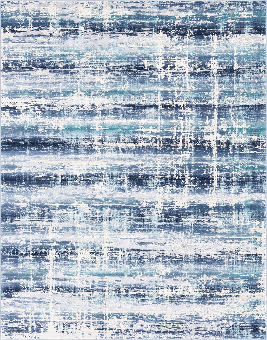 Santa Monica Sands Collection Area Rug -  Malibu Rectangle Blue Main