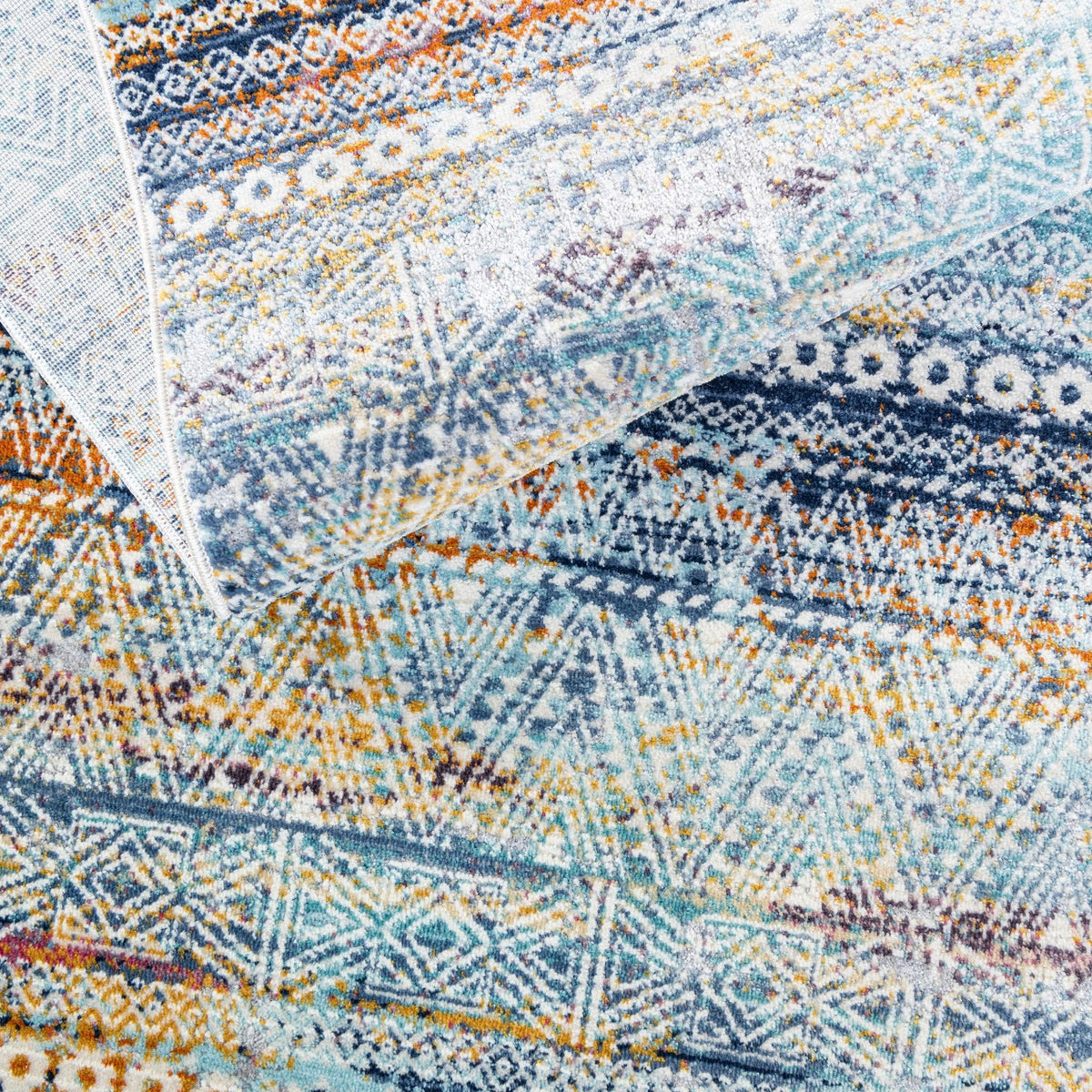 Santa Monica Sands Collection Area Rug -  Zuma Round Multi  lifestyle 46