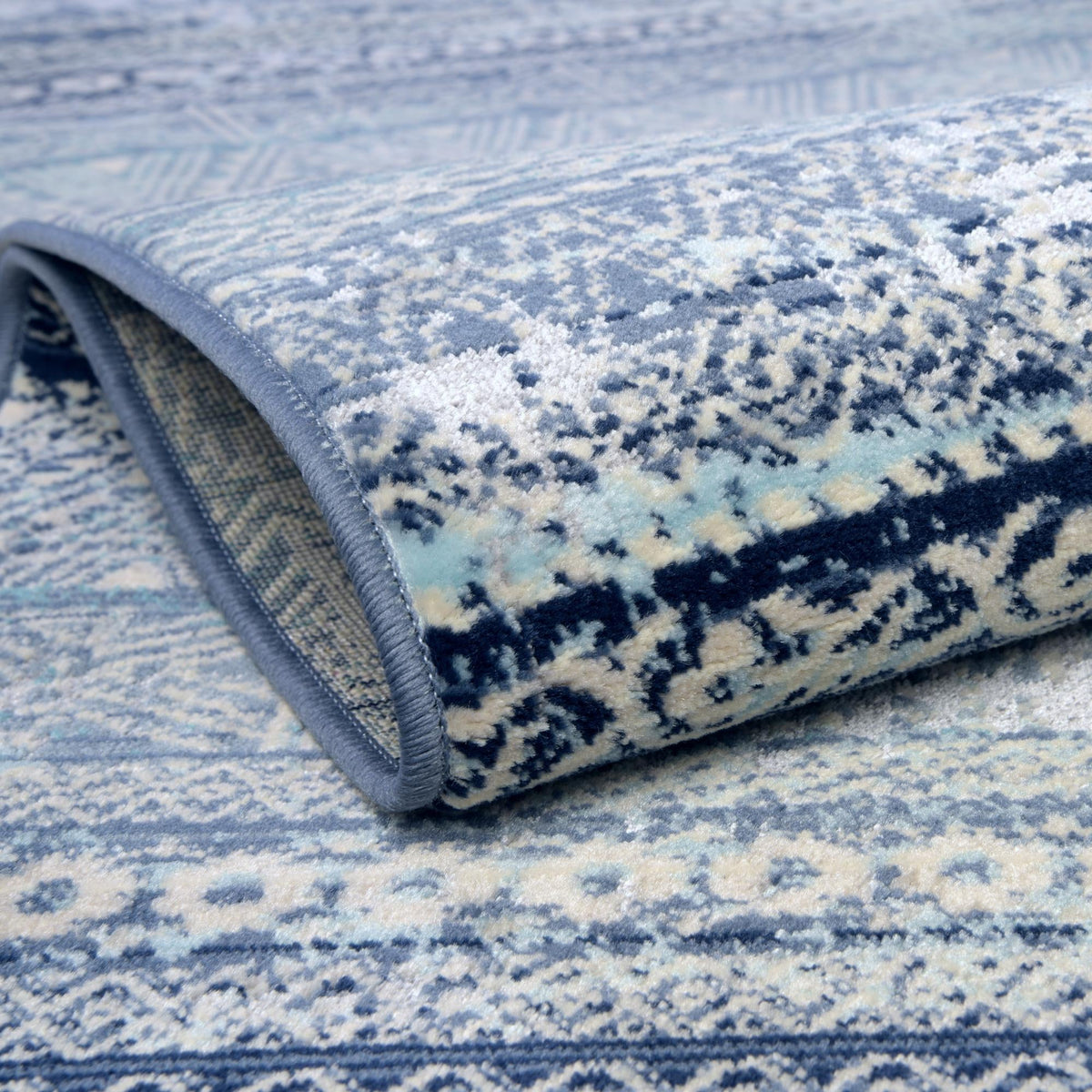 Santa Monica Sands Collection Area Rug -  Zuma Rectangle Blue  lifestyle 12