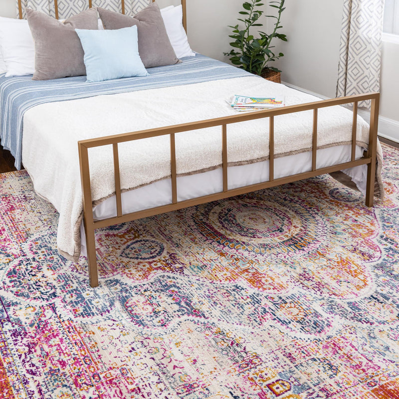 Prague Tapestry Collection Area Rug - Charles Rectangle Red  lifestyle 17
