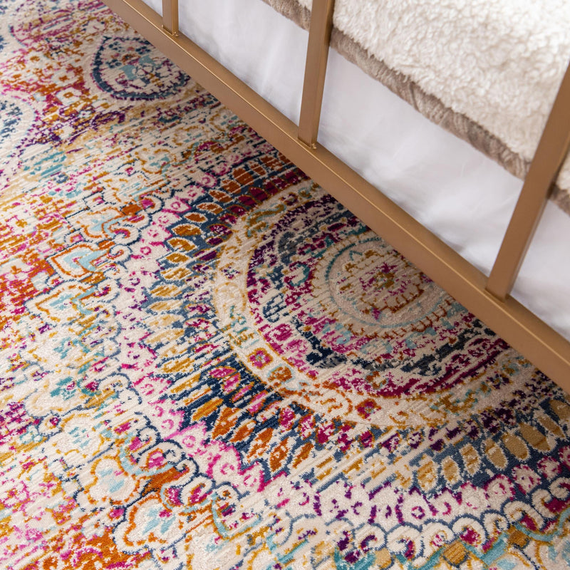 Prague Tapestry Collection Area Rug - Charles Rectangle Red  lifestyle 19
