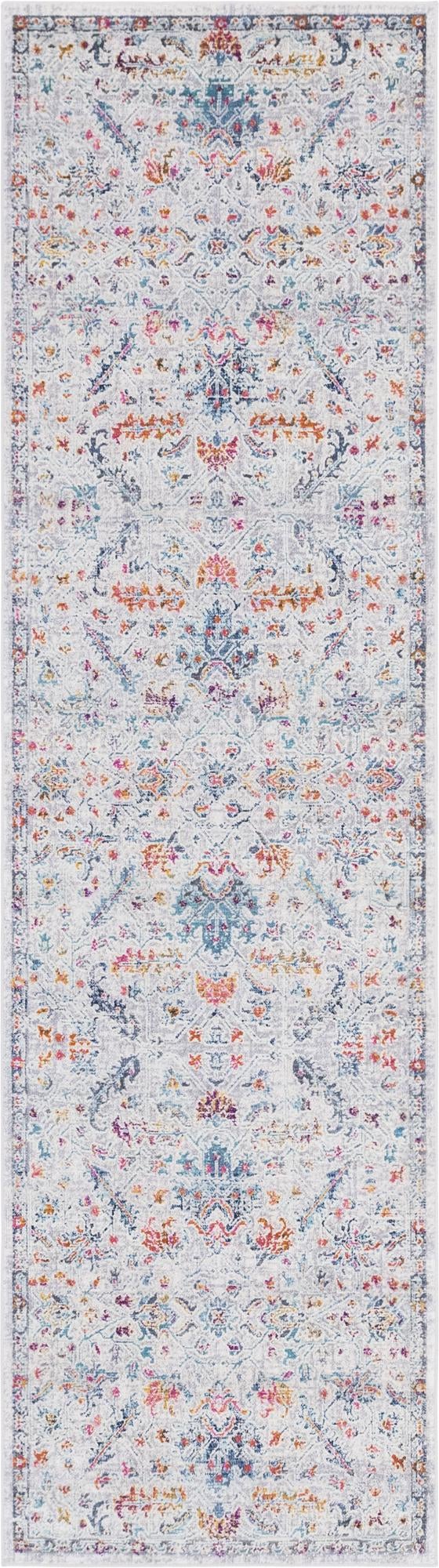 Prague Tapestry Collection Area Rug -  Moravia Runner Ivory  lifestyle 37