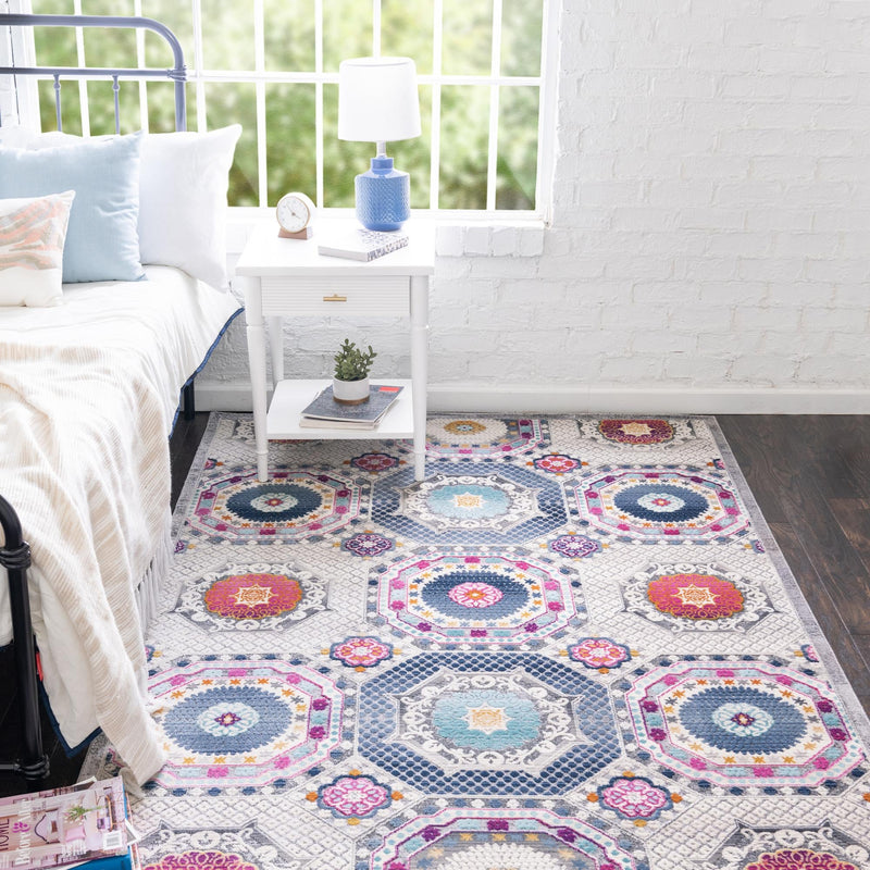 Prague Tapestry Collection Area Rug -  Petrin Rectangle Multi  lifestyle 3