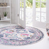 Prague Tapestry Collection Area Rug -  Karlovy Round Multi  lifestyle 17