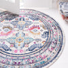 Prague Tapestry Collection Area Rug -  Karlovy Round Multi  lifestyle 19