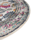 Prague Tapestry Collection Area Rug -  Karlovy Round Multi  lifestyle 27