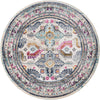 Prague Tapestry Collection Area Rug -  Karlovy Round Multi  lifestyle 15