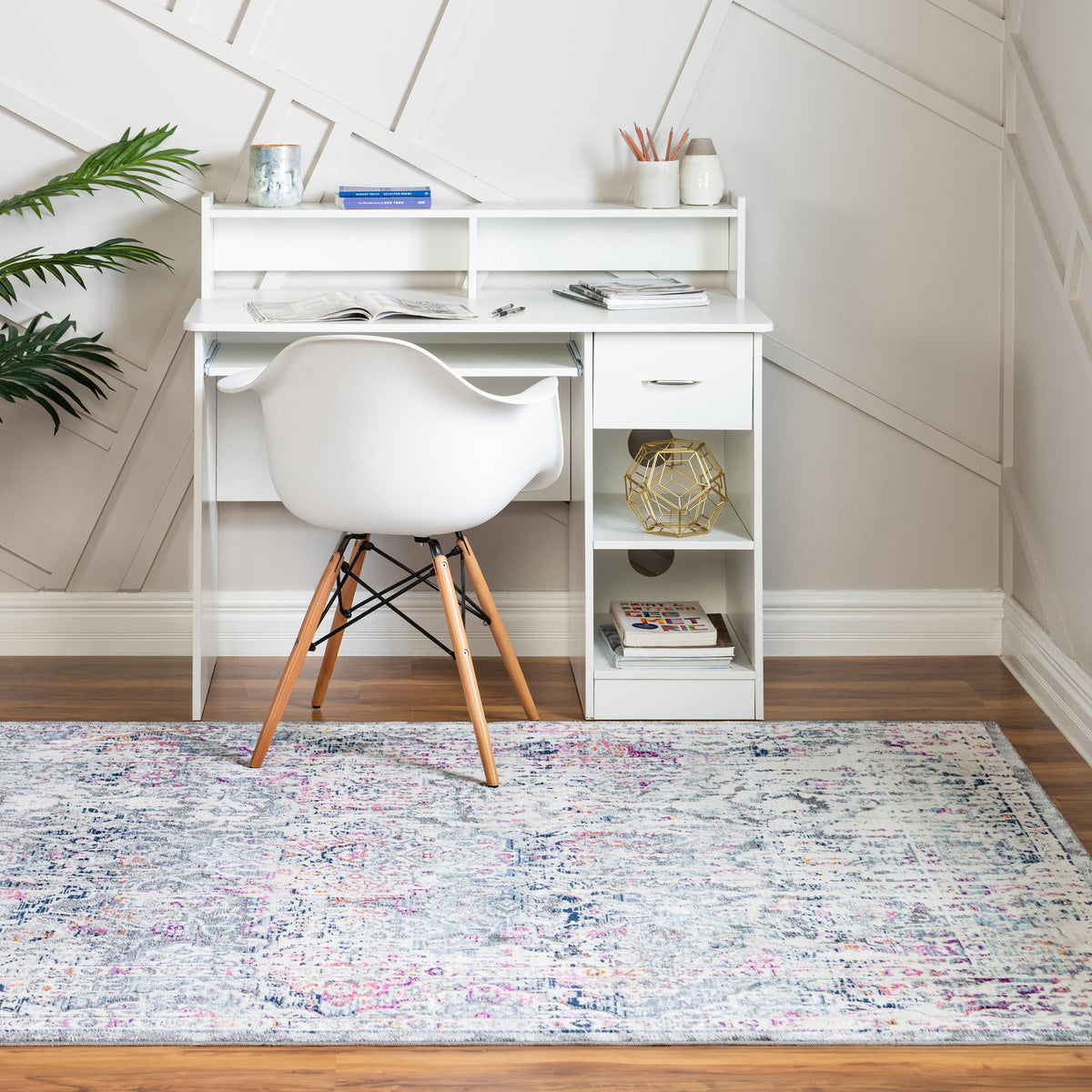 Prague Tapestry Collection Area Rug -  Pilsen Rectangle Gray  lifestyle 4