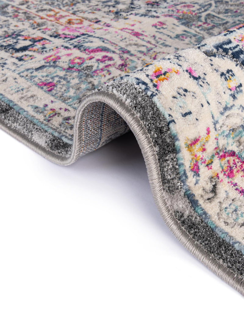 Prague Tapestry Collection Area Rug -  Pilsen Rectangle Gray  lifestyle 10