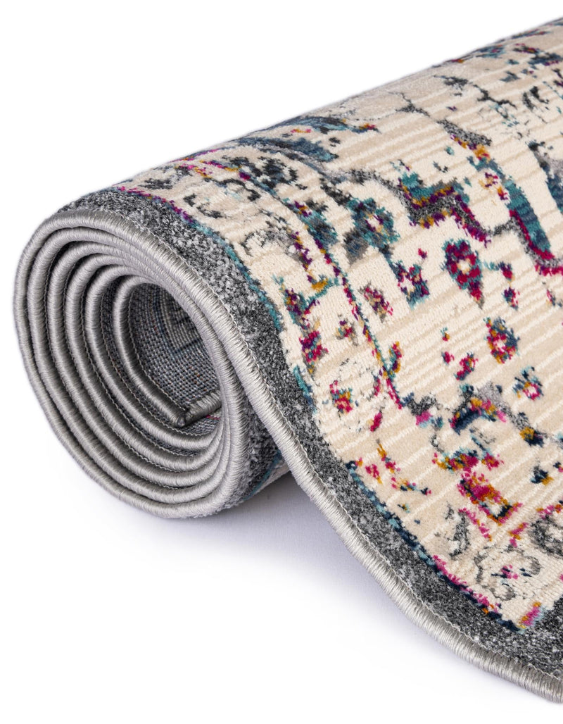 Prague Tapestry Collection Area Rug -  Pilsen Rectangle Gray  lifestyle 12