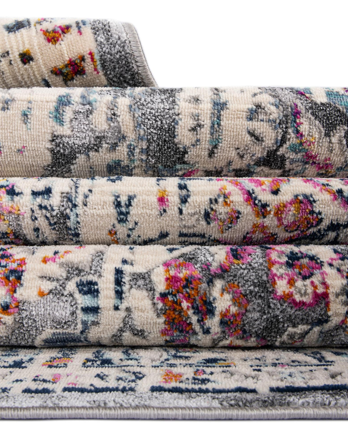 Prague Tapestry Collection Area Rug -  Pilsen Rectangle Gray  lifestyle 14