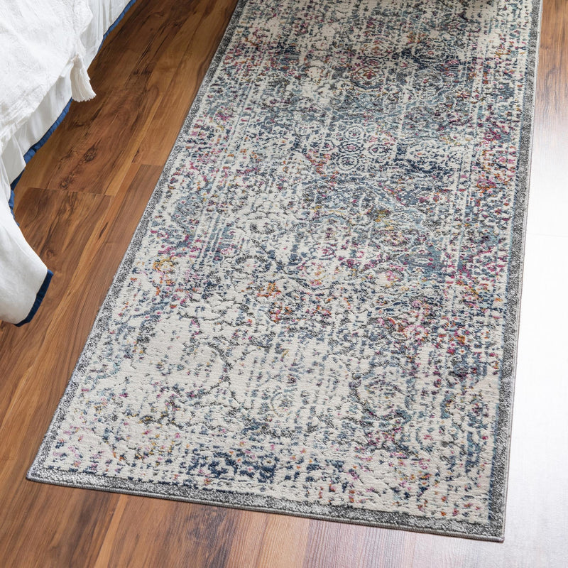 Prague Tapestry Collection Area Rug -  Pilsen Runner Gray  lifestyle 18