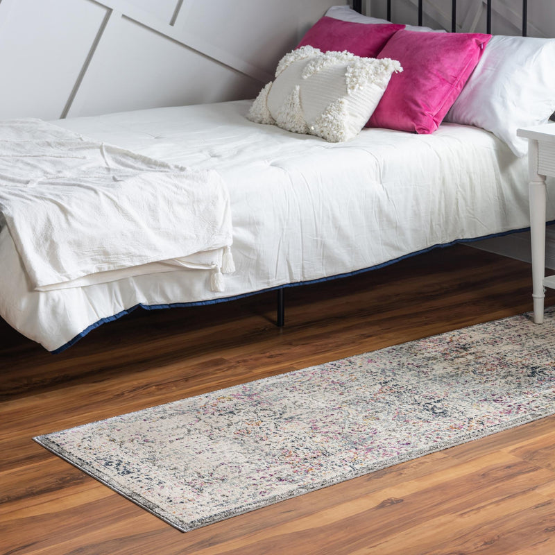 Prague Tapestry Collection Area Rug -  Pilsen Runner Gray  lifestyle 20