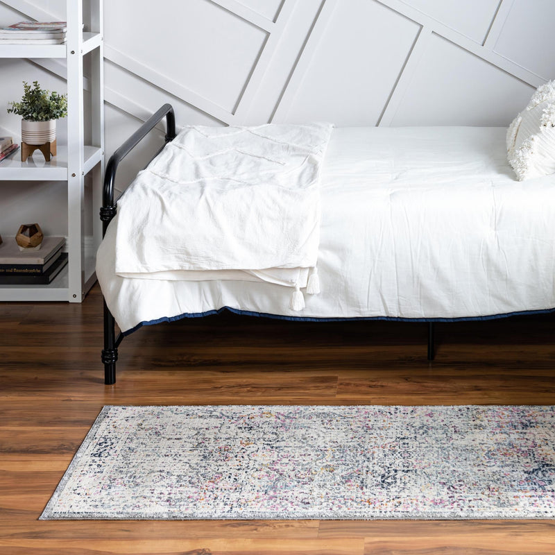 Prague Tapestry Collection Area Rug -  Pilsen Runner Gray  lifestyle 21