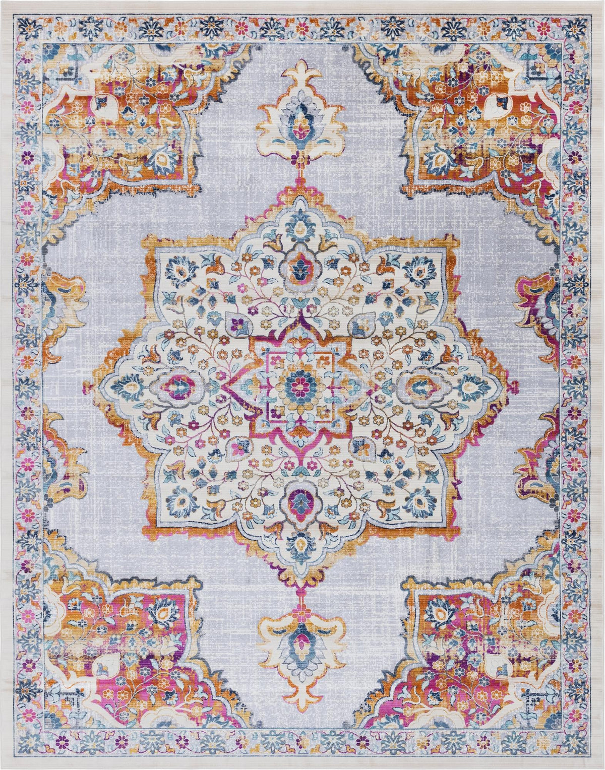 Prague Tapestry Collection Area Rug -  Olomouc Rectangle Ivory  lifestyle 3