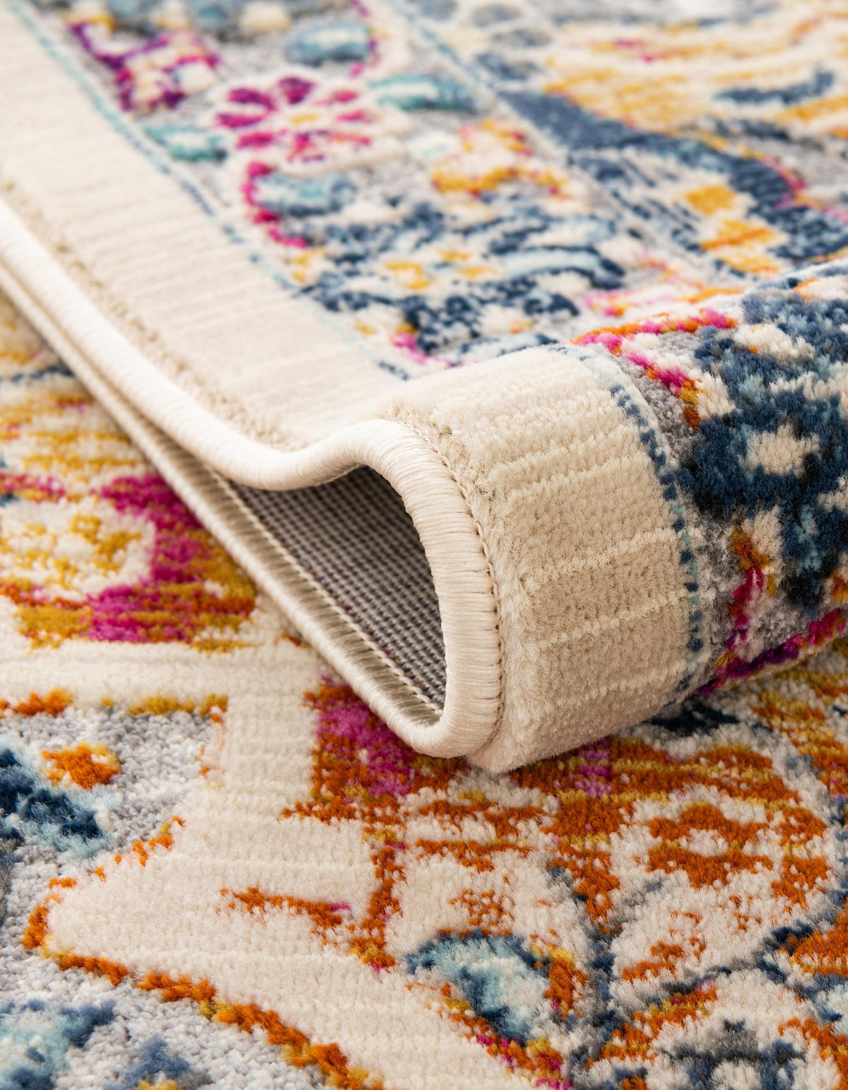 Prague Tapestry Collection Area Rug -  Olomouc Rectangle Ivory  lifestyle 12