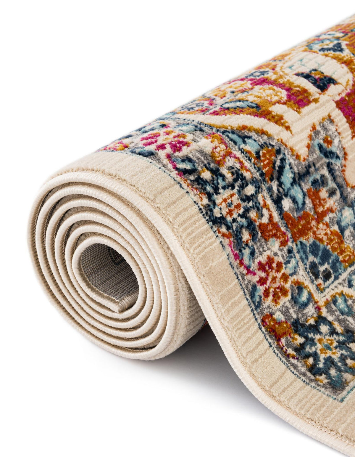 Prague Tapestry Collection Area Rug -  Olomouc Rectangle Ivory  lifestyle 24