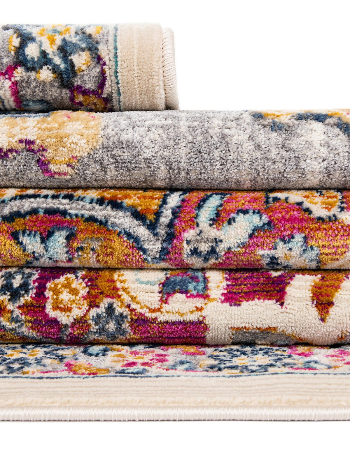 Prague Tapestry Collection Area Rug -  Olomouc Rectangle Ivory  lifestyle 28