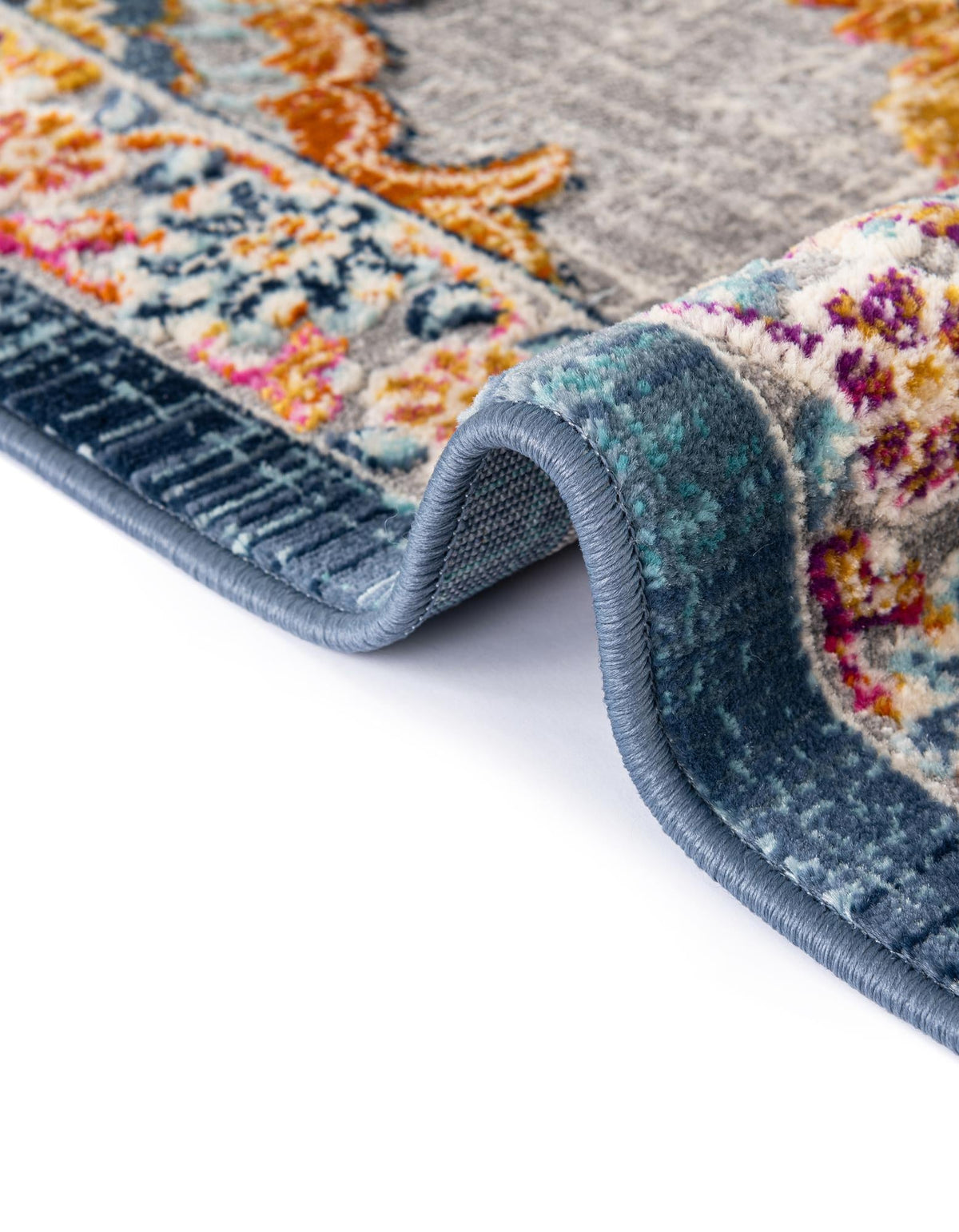 Prague Tapestry Collection Area Rug -  Olomouc Rectangle Blue  lifestyle 19