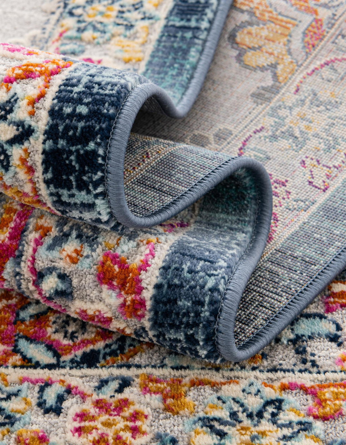 Prague Tapestry Collection Area Rug -  Olomouc Rectangle Blue  lifestyle 25