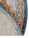 Prague Tapestry Collection Area Rug -  Olomouc Round Blue  lifestyle 55