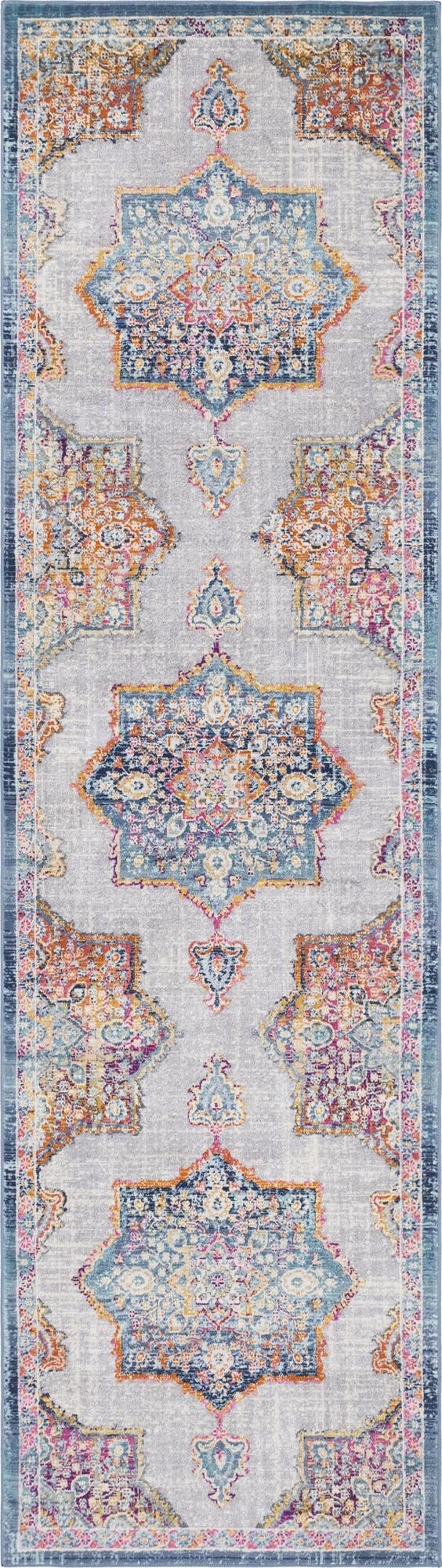 Prague Tapestry Collection Area Rug -  Olomouc Runner Blue  lifestyle 31